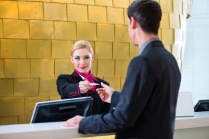 Fob and Key Card in a building managment office